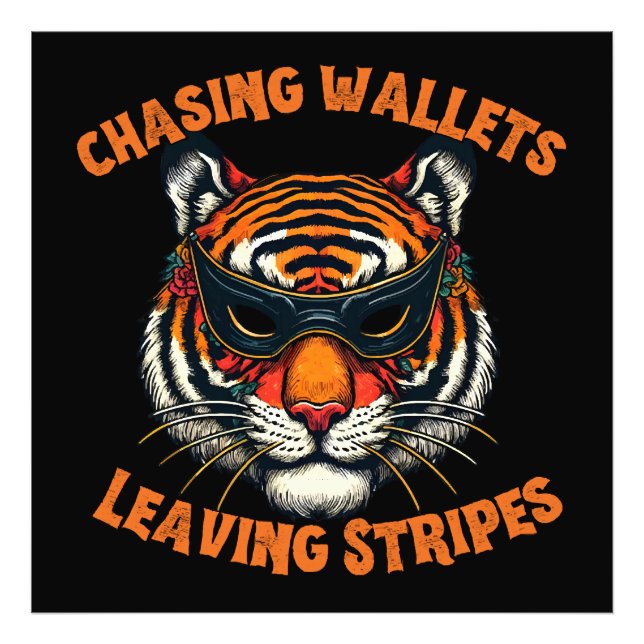 Thief tiger photo print (Front)