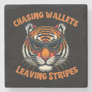 Thief tiger stone coaster