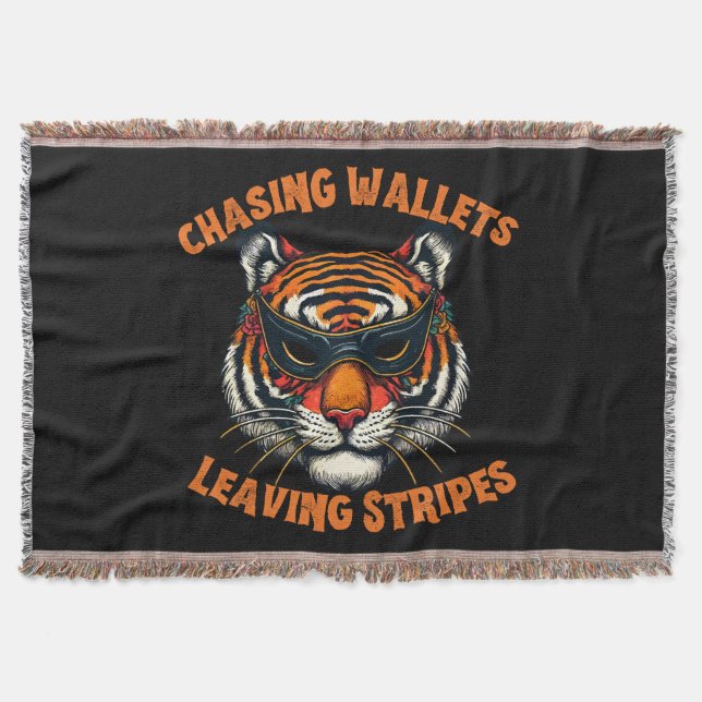 Thief tiger throw blanket (Front)