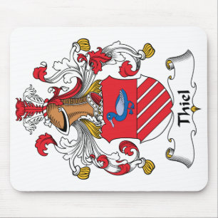 Thiel Family Crest Mouse Pad