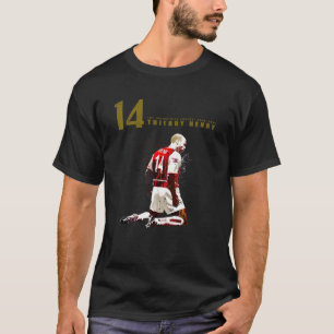 Thierry henry  14  on dark red T-Shirt