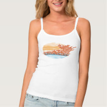 Thieves of Paradise Sunset Spaghetti Strap Tank