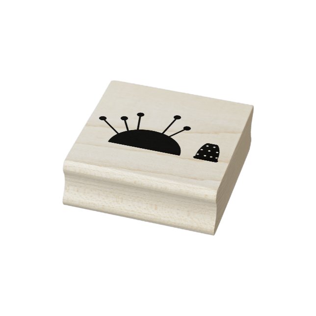Thimble and Pincushion Rubber Stamp. Stamp (Stamp)
