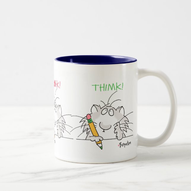 THIMK! by Boynton Two-Tone Coffee Mug (Right)