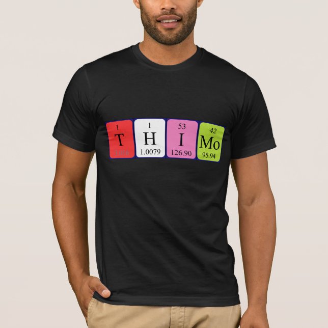 Thimo periodic table name shirt (Front)