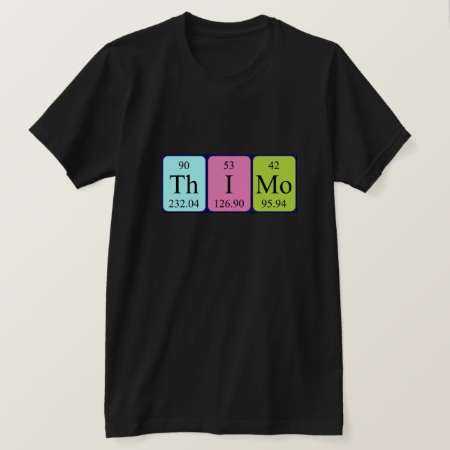 Thimo periodic table name shirt (Design Front)