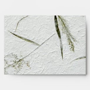 Thin blades of grass Japanese rice paper Envelope