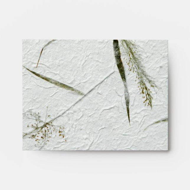 Thin blades of grass Japanese rice paper Envelopes (Front)