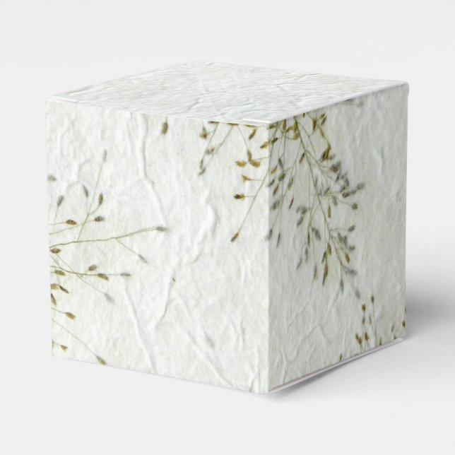 Thin blades of grass Japanese rice paper Favour Box (Front Side)