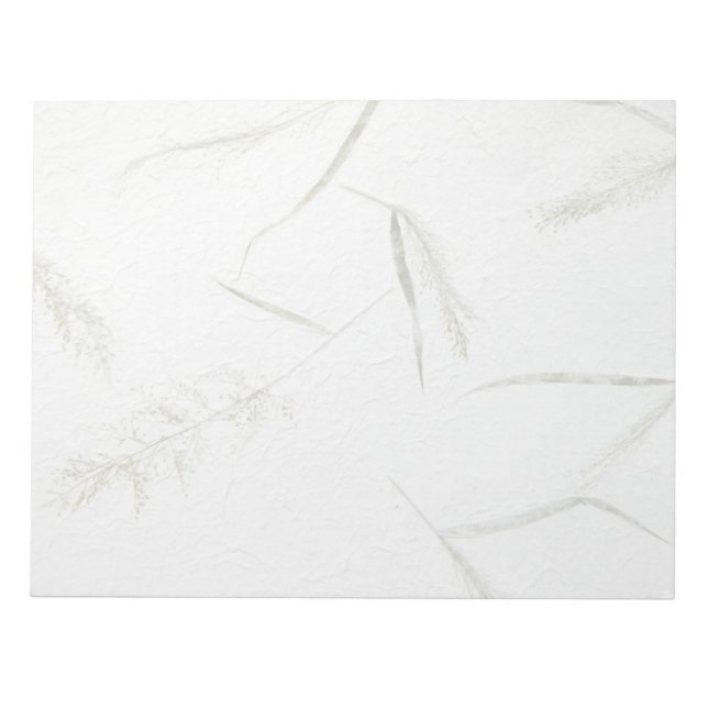 Thin blades of grass Japanese rice paper Notepad (Front)