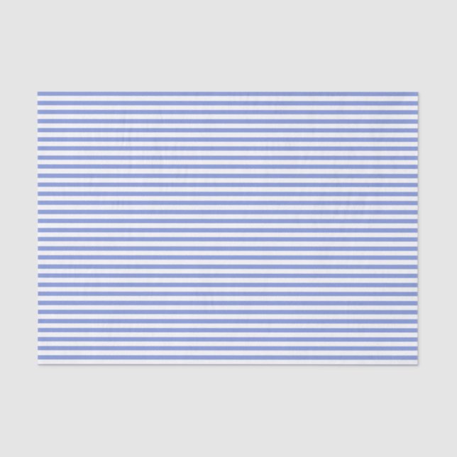 Thin blue and white stripes - Tissue paper (Front)