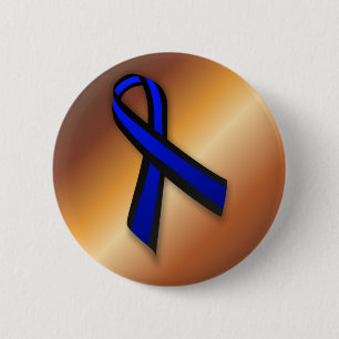 Thin Blue Line 6 Cm Round Badge