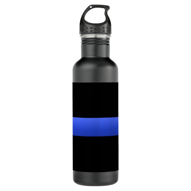 Thin Blue Line 710 Ml Water Bottle (Front)