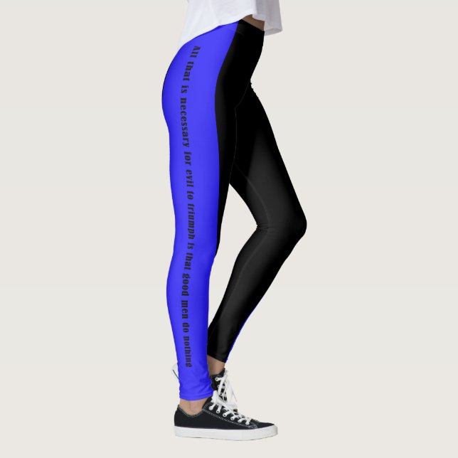 Thin Blue Line - A Few Good Men and Women Leggings (Right)