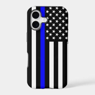 Thin Blue Line American Flag Decor