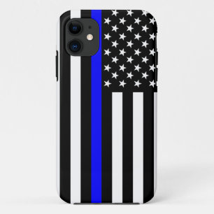 Thin Blue Line American Flag Decor iPhone 11 Case