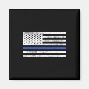 Thin Blue Line American Flag Defend Police Patriot Magnet