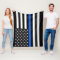 Thin Blue Line American Flag