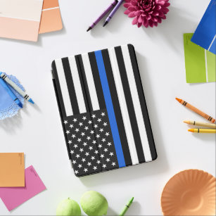 Thin Blue Line American Flag iPad Air Cover