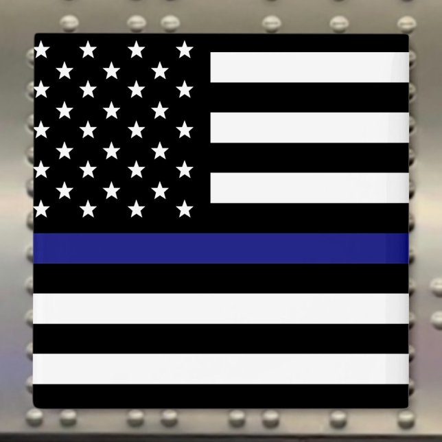 Thin Blue Line - American Flag Magnet (Creator Uploaded)