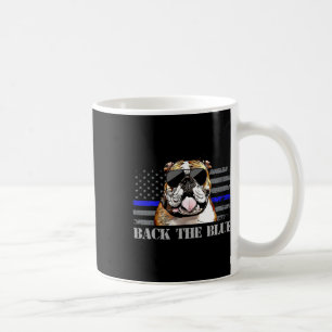 Thin Blue Line American Flag Police Dog  Coffee Mug