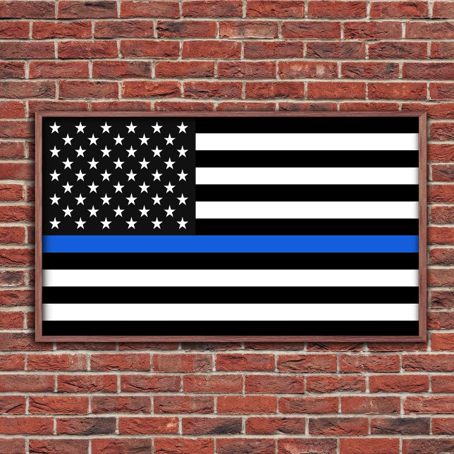 Thin Blue Line American Flag Poster (Creator Uploaded)