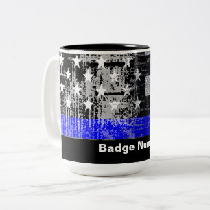 Thin Blue Line Badge# Mug