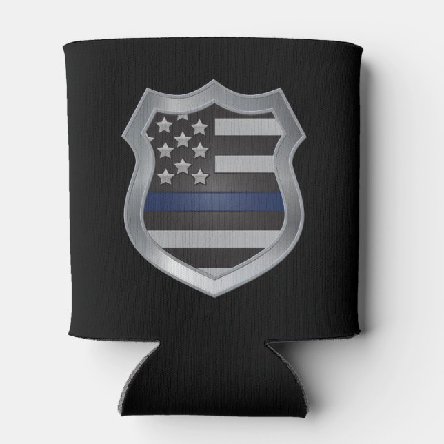 Thin Blue Line Beverage Koozie (Back)