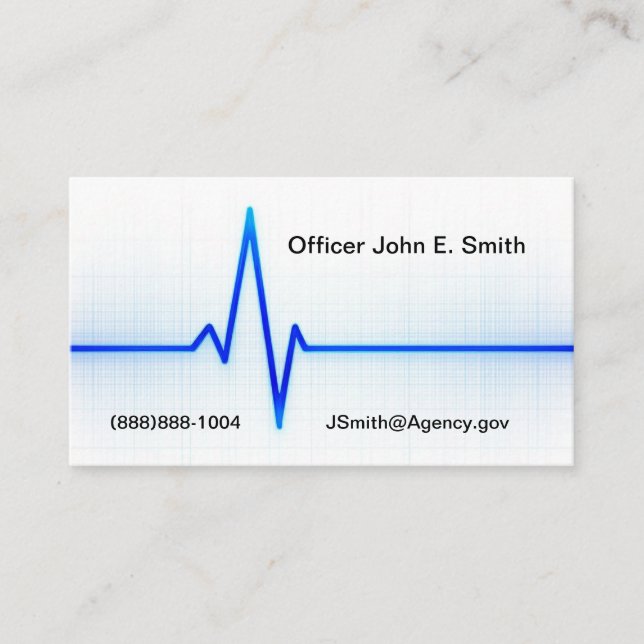 Thin Blue Line Business Card (Front)