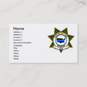 thin blue line Card