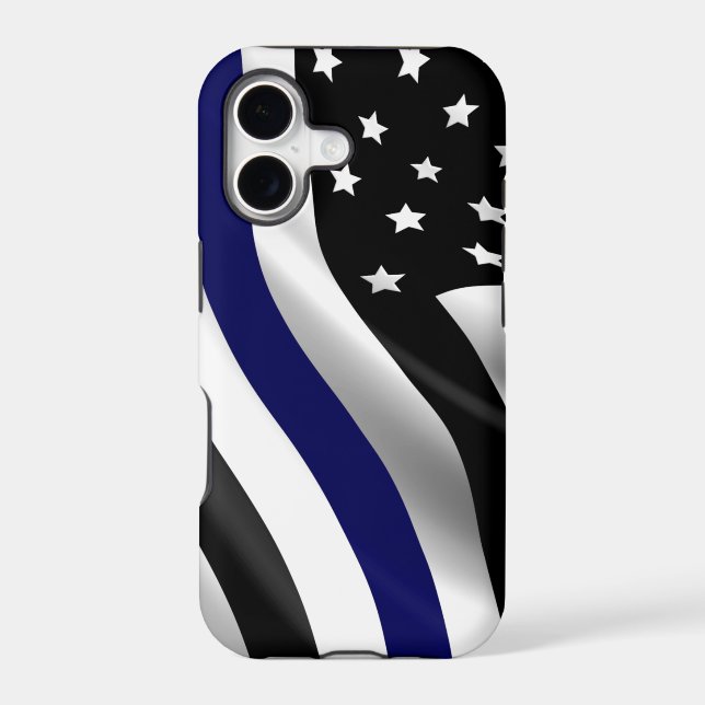 Thin Blue Line Case-Mate iPhone Case (Back)