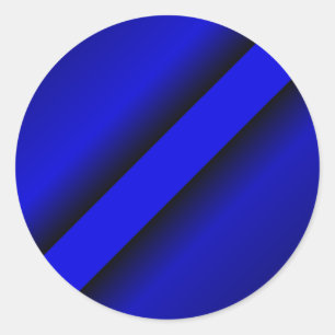 Thin Blue Line Classic Round Sticker