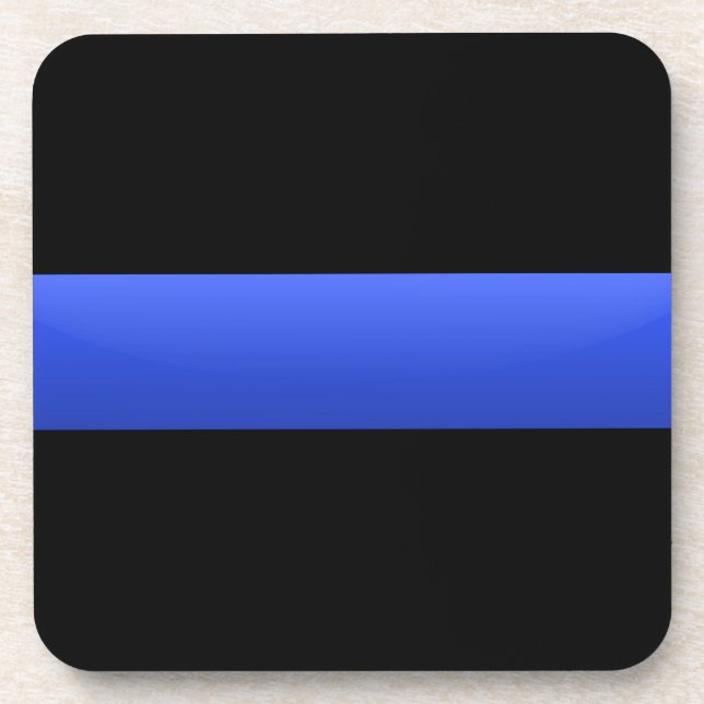 Thin Blue Line Coaster (Front)