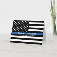 Thin Blue Line | Congratulations Police Officer
