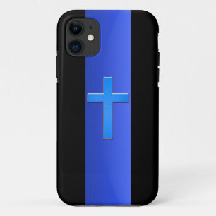 Thin Blue Line & Cross iPhone 11 Case