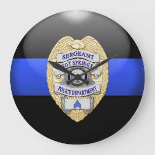 Thin Blue Line - Custom 1 Large Clock