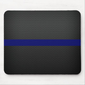 Thin Blue Line Custom Carbon Fibre Mouse Pad
