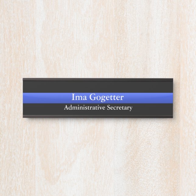 Thin Blue Line - Custom Door Sign (Front)