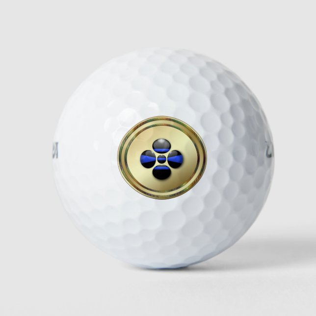 Thin Blue Line Custom Golf Balls (Front)