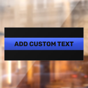 Thin Blue Line Custom Text