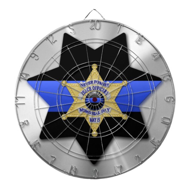 Thin Blue Line Dartboard (Front)