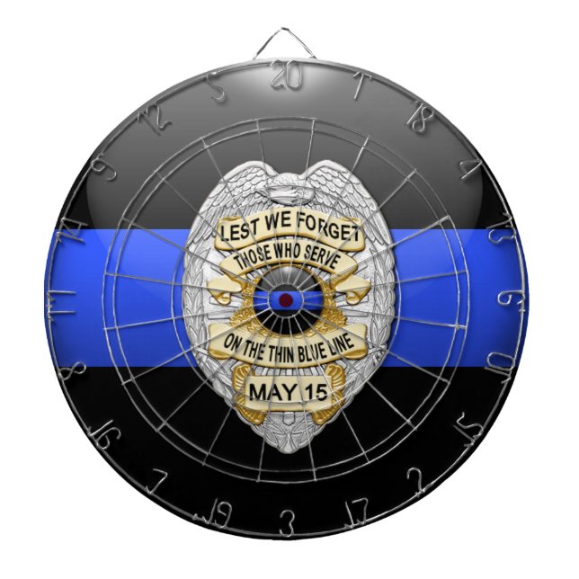 Thin Blue Line Dartboard (Front)