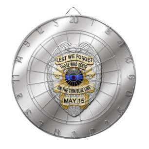 Thin Blue Line Dartboard