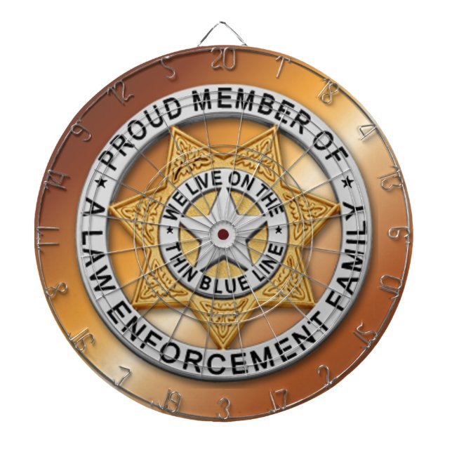 Thin Blue Line Dartboard (Front)