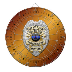 Thin Blue Line Dartboard