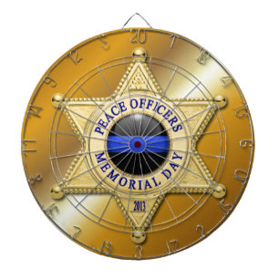 Thin Blue Line Dartboard