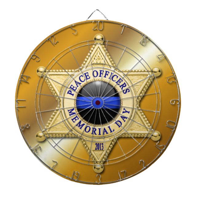 Thin Blue Line Dartboard (Front)
