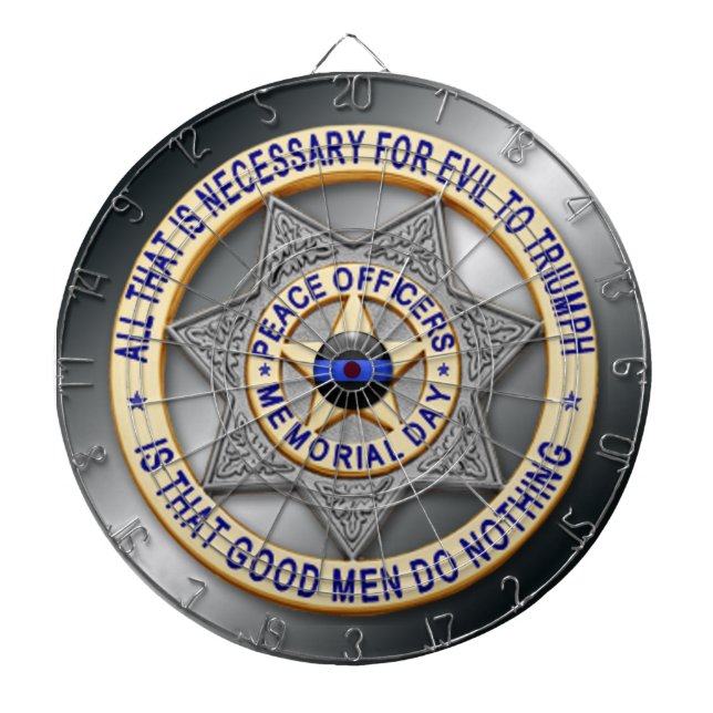 Thin Blue Line Dartboard (Front)