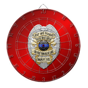 Thin Blue Line Dartboard