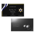 Thin Blue Line Deputy Badge Business Card
